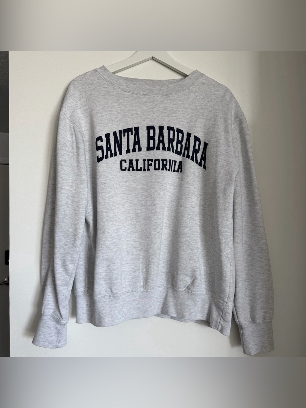 Santa Barbara California Grey Crewneck Sweatshirt Size Small